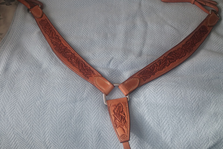Floral Roping Breast Collar