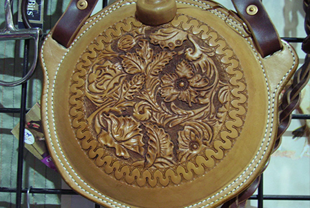 Floral Carved and Stamped Canteen