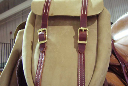 Tan Horn Bag