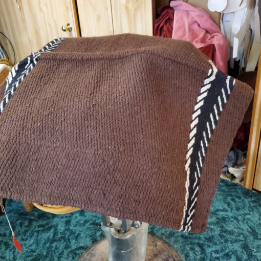 Cotton Blend Saddle Blanket Brown